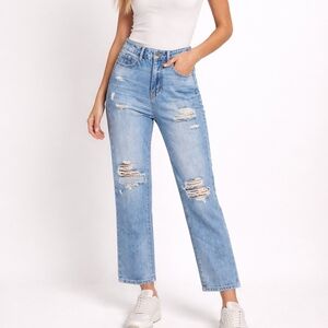 Hidden Tracey High Rise Straight Crop Denim Jean Size 24
